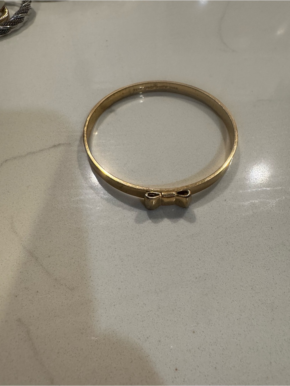 kate spade Gold Bow Bangle Bracelet